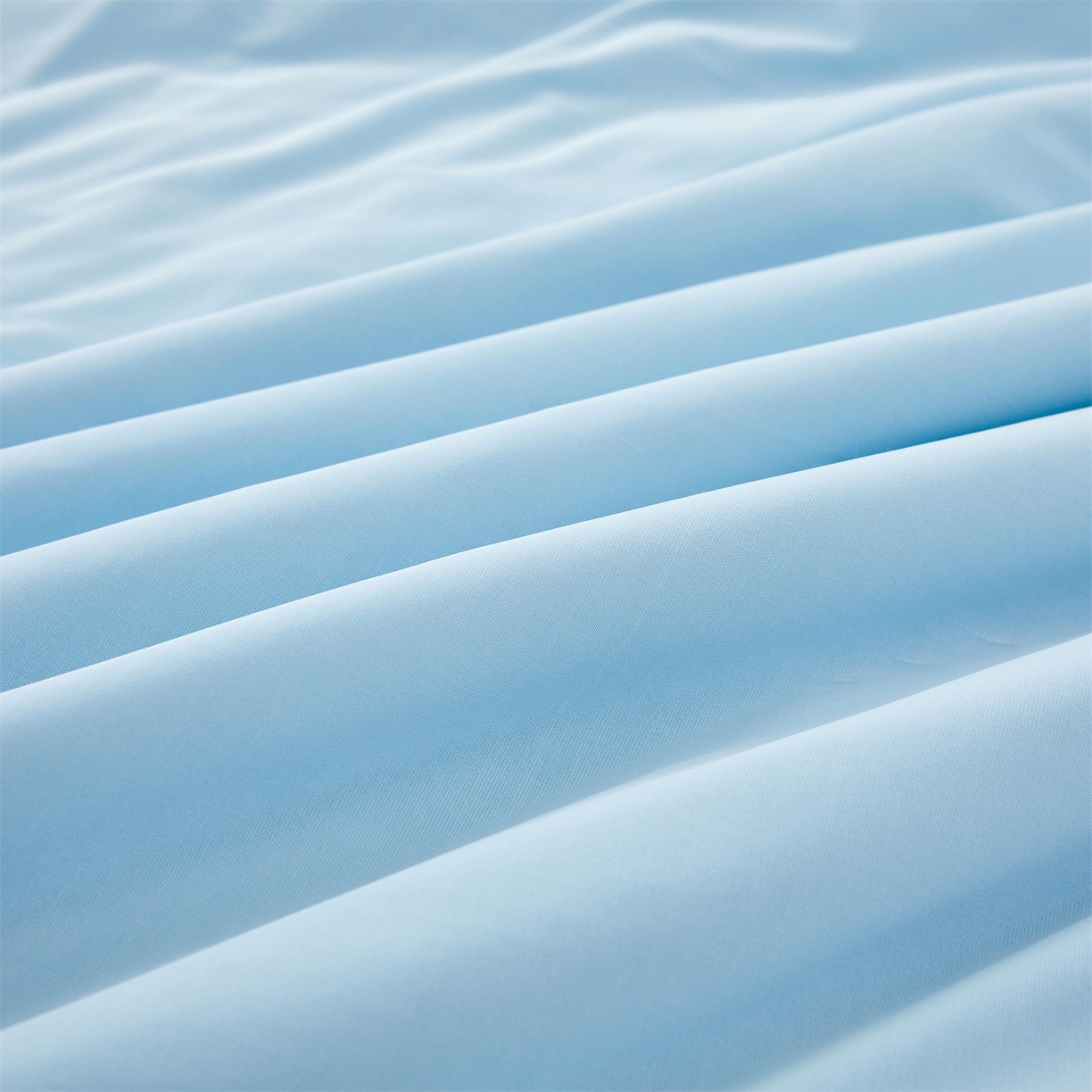 91家纺网 家纺一手货源 找家纺 雯豆家纺 2026春夏新品氨纶凉感床笠夹棉款床笠三件套床垫保护套 知夏-水蓝