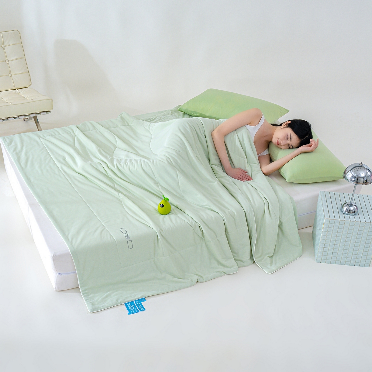 91家纺网 家纺一手货源 找家纺 （总）芯恋家居 2026新款A类提花高端素色凉感丝小冰被夏被夏凉被空调被