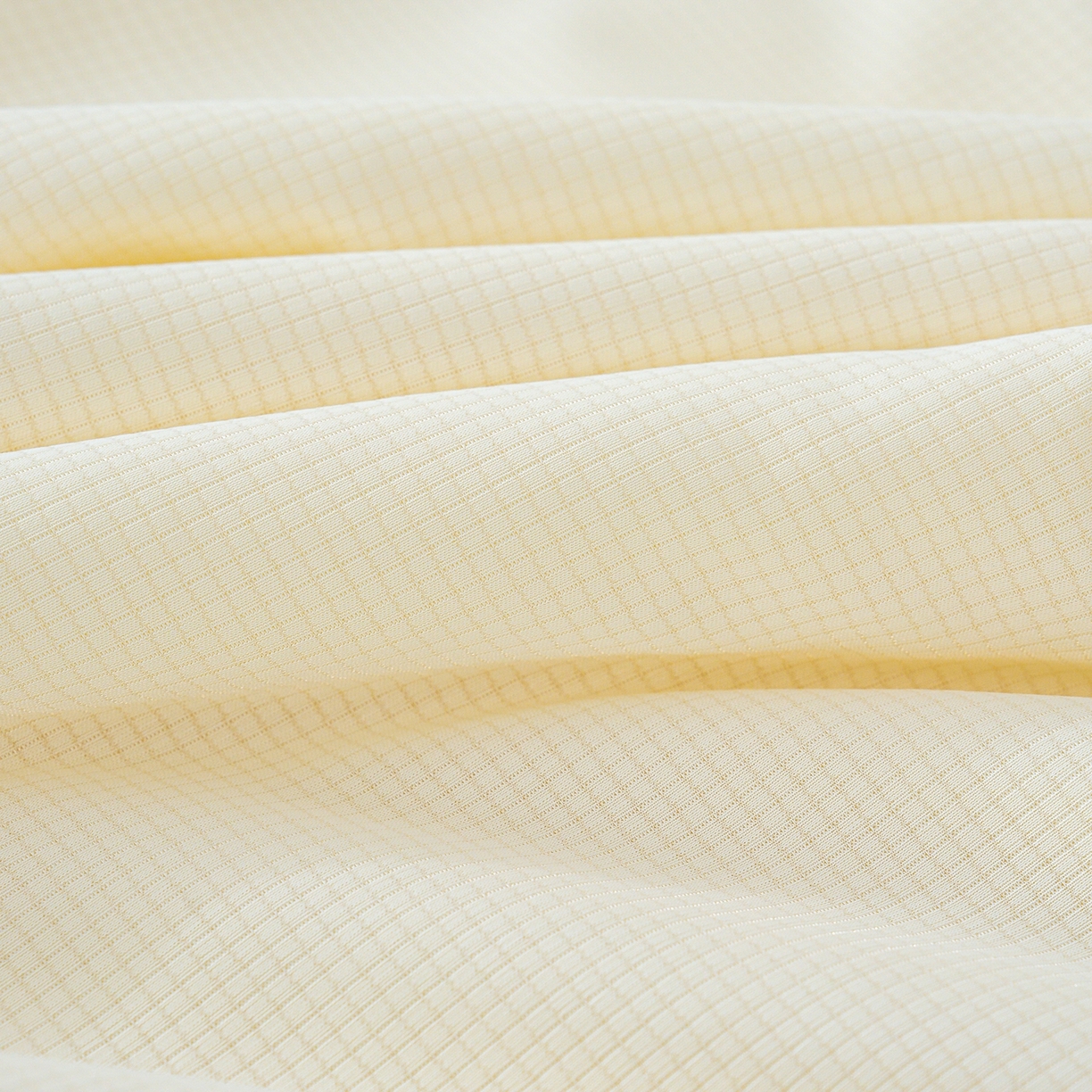 91家纺网 家纺一手货源 找家纺 芯恋家居 2026新款A类提花高端素色凉感丝小冰被夏被夏凉被空调被 奶油黄