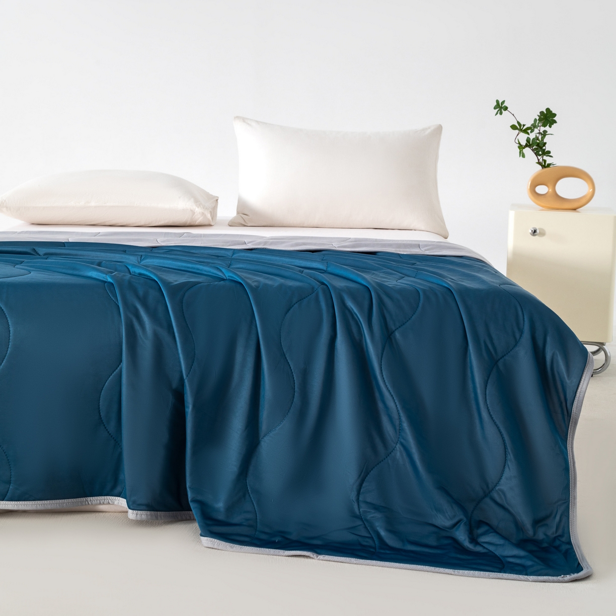 91家纺网 家纺一手货源 找家纺 （总）畅销被业 2026新款凉感丝夏凉被夏被-大波浪