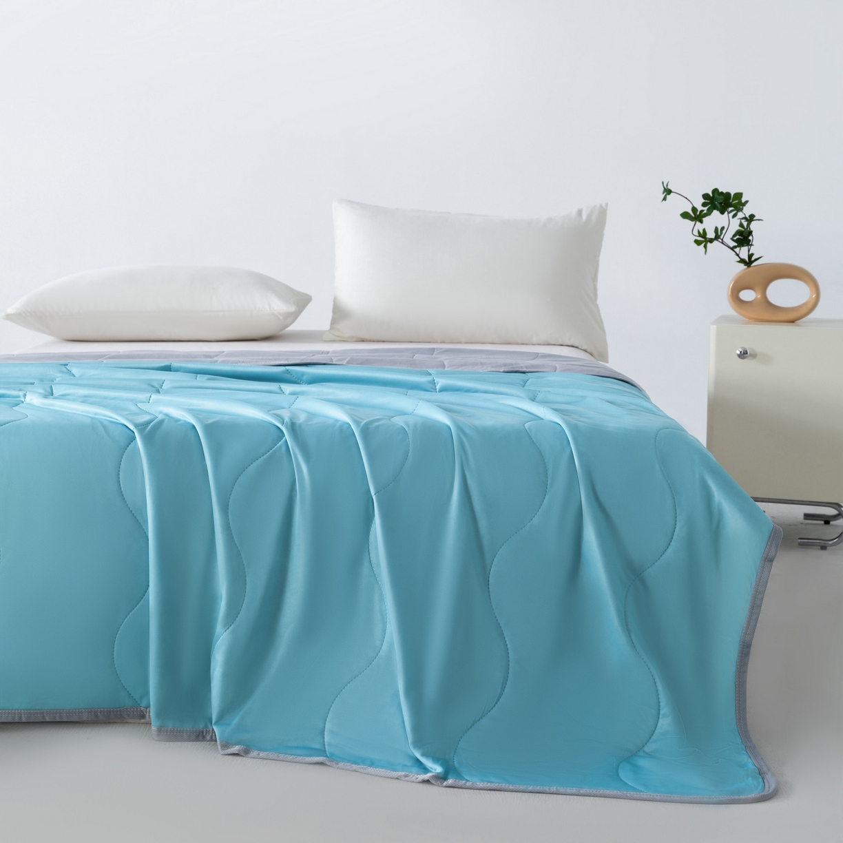 91家纺网 家纺一手货源 找家纺 （总）畅销被业 2026新款凉感丝夏凉被夏被-大波浪