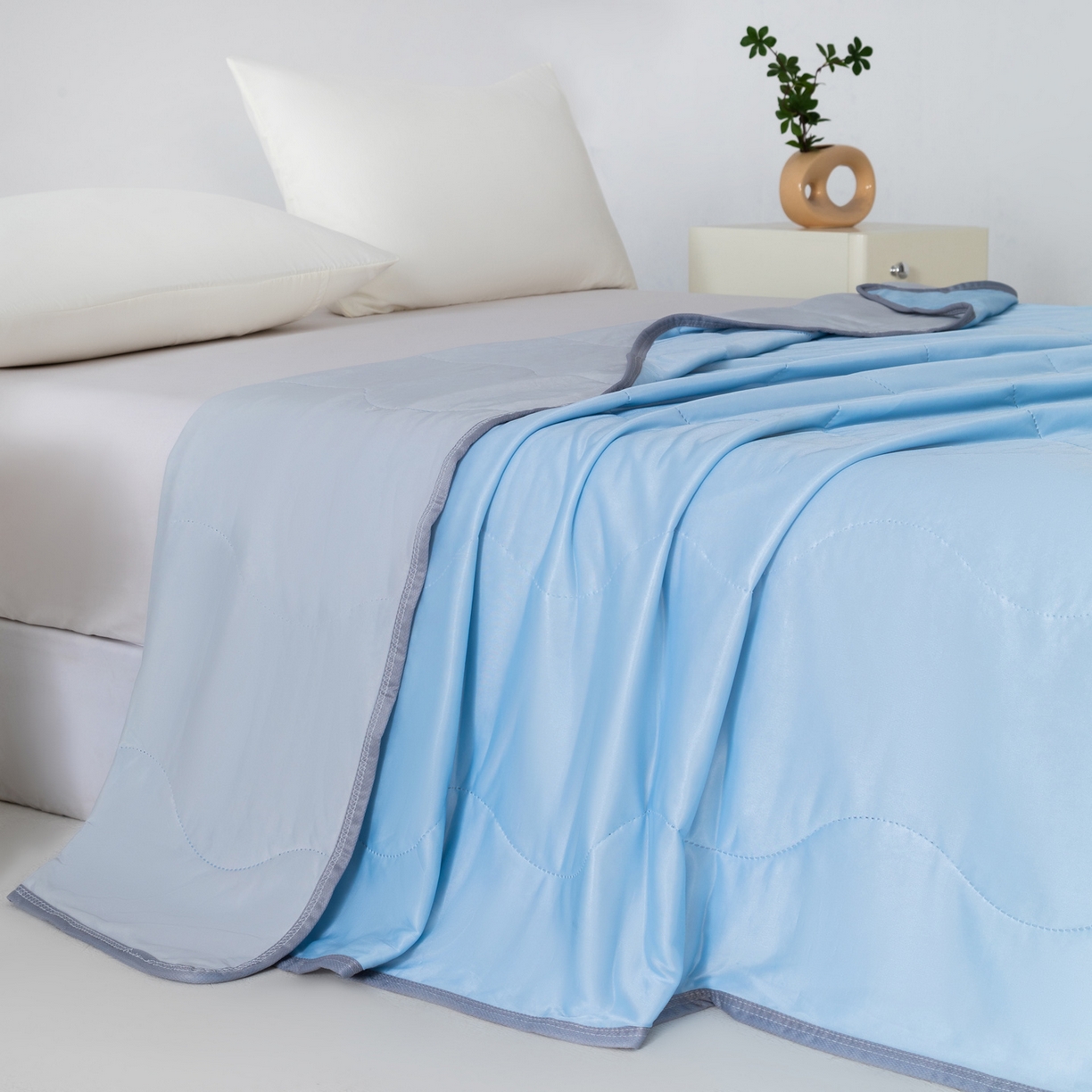 91家纺网 家纺一手货源 找家纺 （总）畅销被业 2026新款凉感丝夏凉被夏被-大波浪