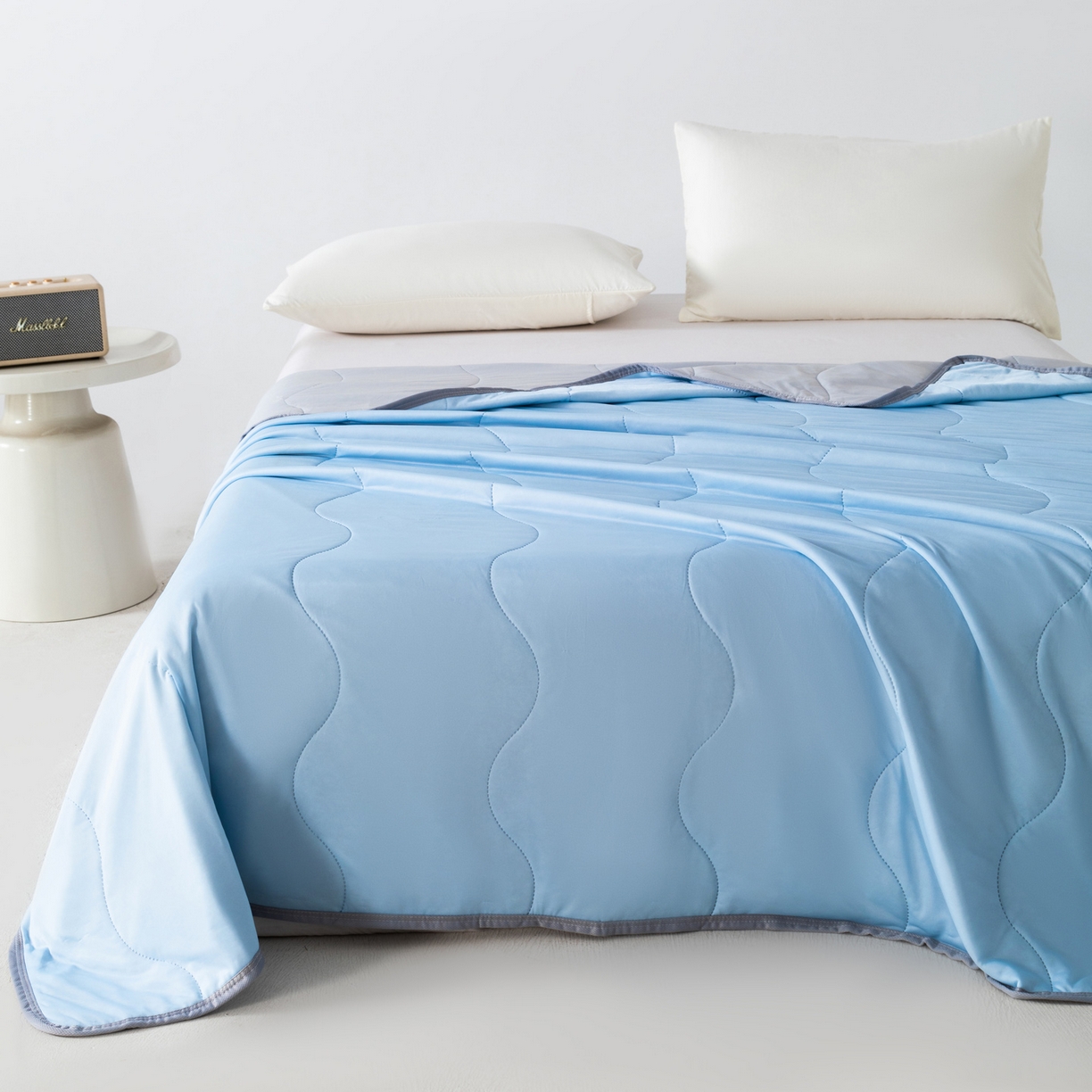 91家纺网 家纺一手货源 找家纺 （总）畅销被业 2026新款凉感丝夏凉被夏被-大波浪