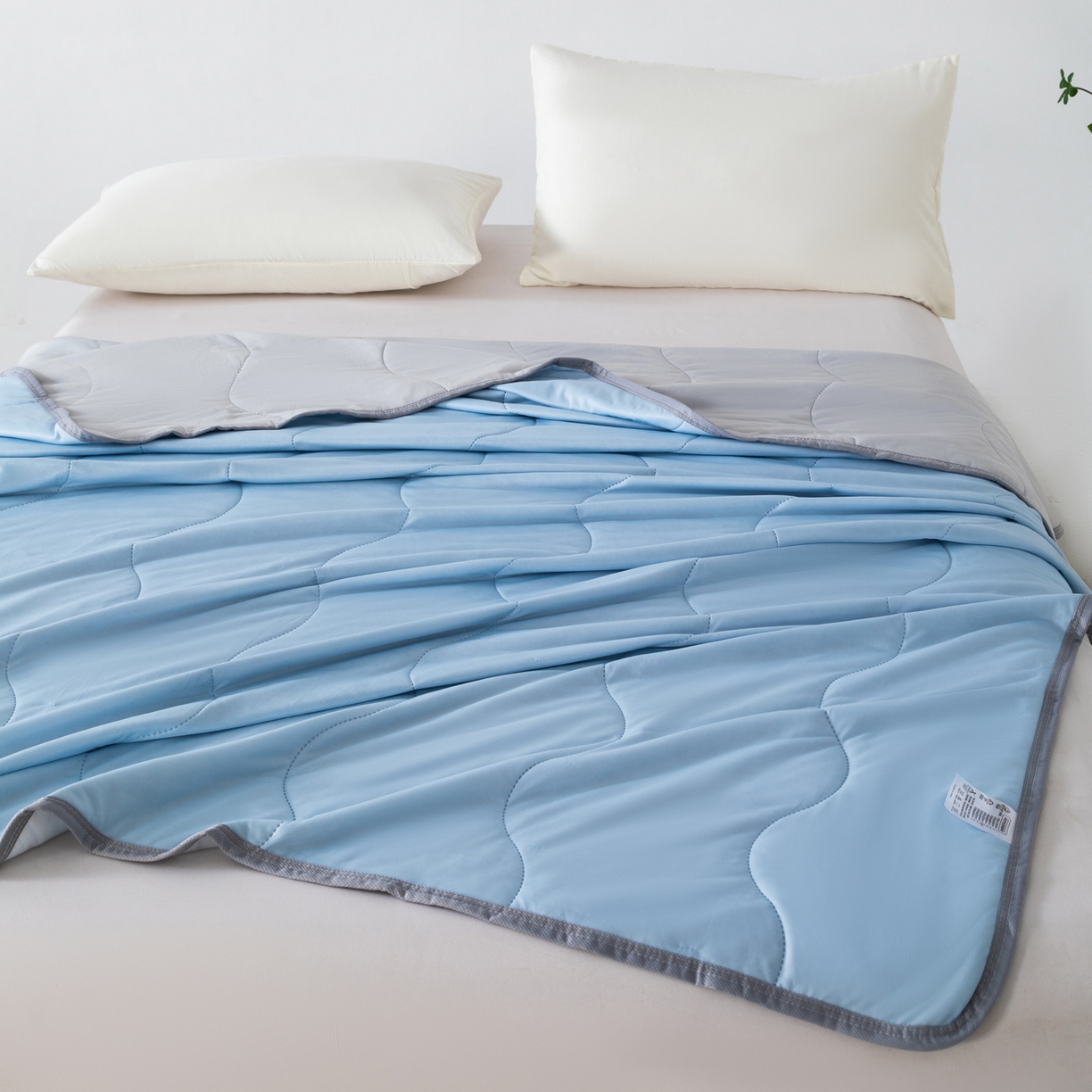 91家纺网 家纺一手货源 找家纺 （总）畅销被业 2026新款凉感丝夏凉被夏被-大波浪