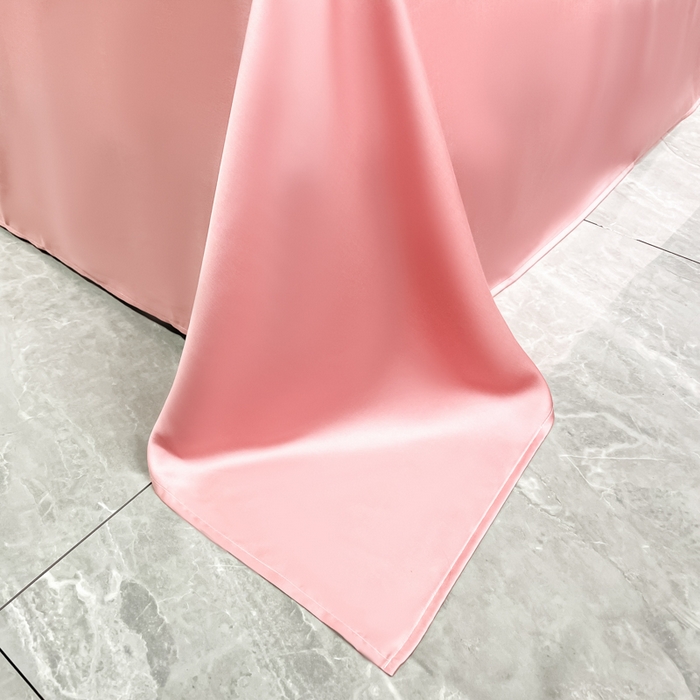 91家纺网 家纺一手货源 找家纺 席佬大 2026新款水洗冰丝夏被 夏被四件套 郁金香—奶白粉