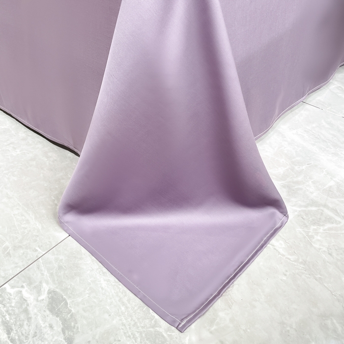 91家纺网 家纺一手货源 找家纺 席佬大 2026新款水洗冰丝夏被 夏被四件套 郁金香—奶白紫