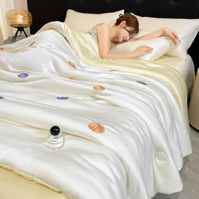 91家纺网 家纺一手货源 找家纺 （总）席佬大 2026新款水洗冰丝夏被 夏被四件套