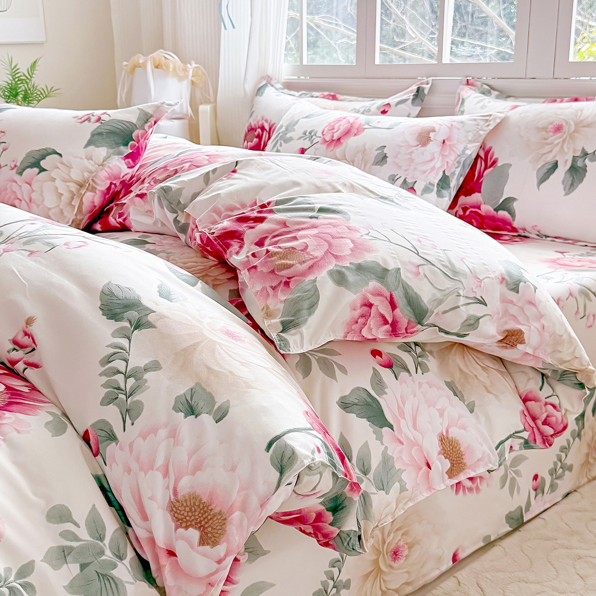 91家纺网 家纺一手货源 找家纺 （总）亿佳人 芦荟棉三四件套，床单，被套，枕套化纤四件套