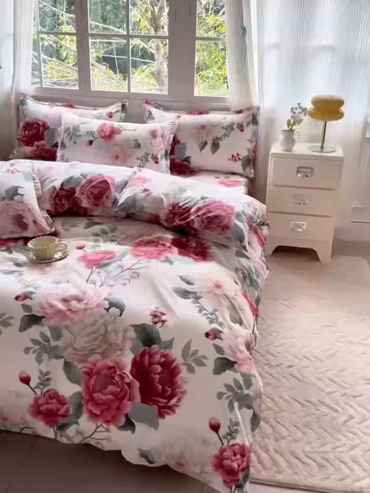 91家纺网 家纺一手货源 找家纺 （总）亿佳人 芦荟棉三四件套，床单，被套，枕套化纤四件套