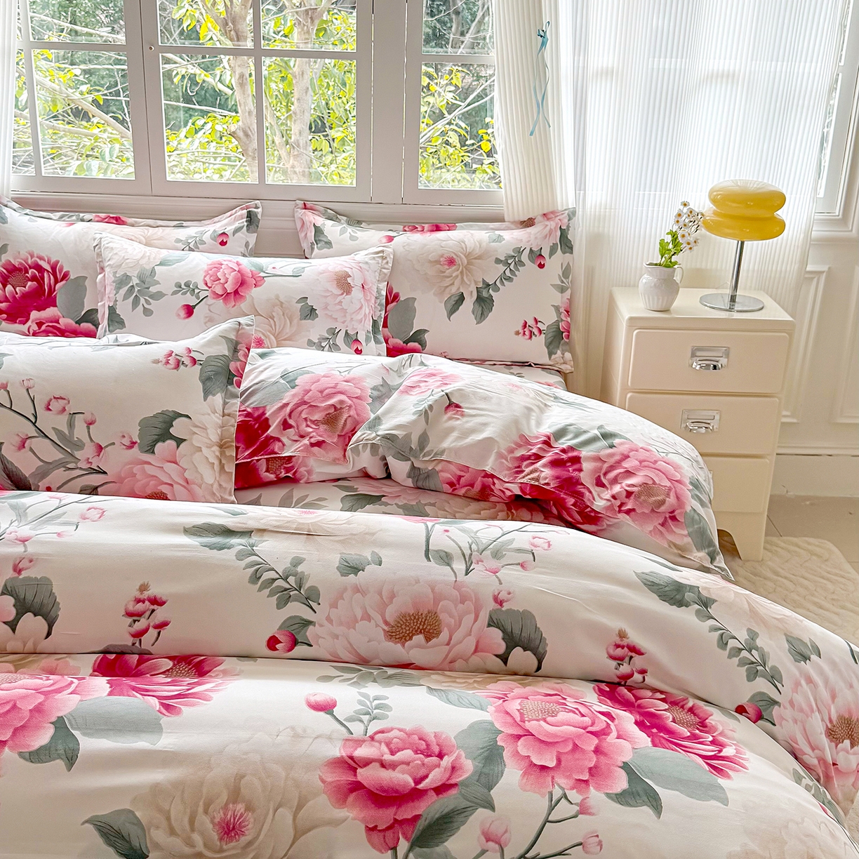 91家纺网 家纺一手货源 找家纺 （总）亿佳人 芦荟棉三四件套，床单，被套，枕套化纤四件套