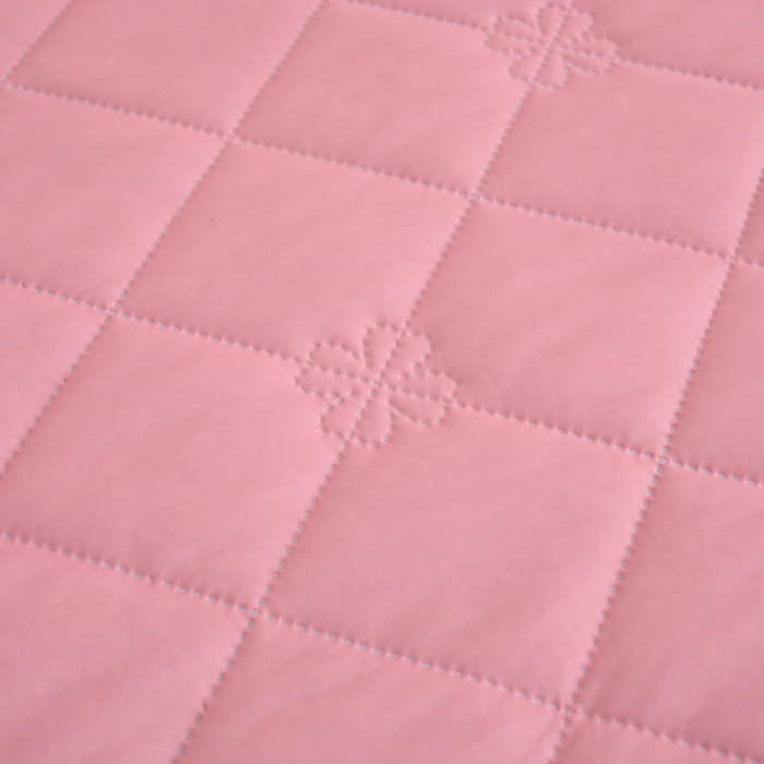 91家纺网 家纺一手货源 找家纺 畅销被业 2026新款跨境外贸凉感丝纯色压花夏被系列 豆沙