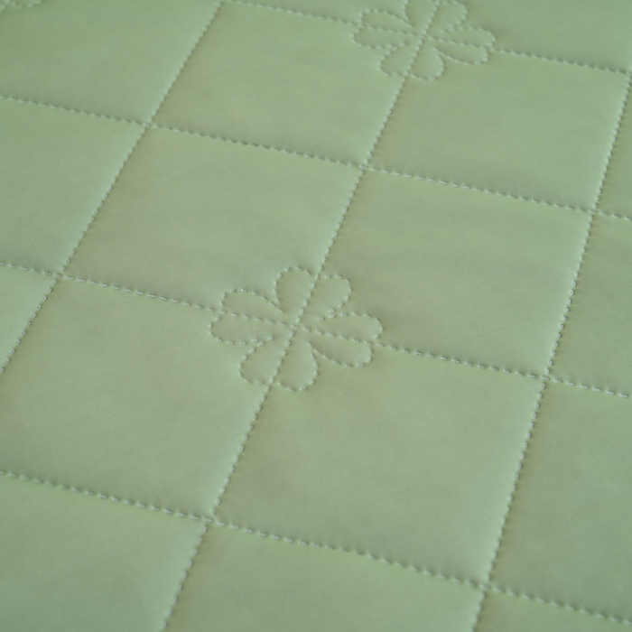 91家纺网 家纺一手货源 找家纺 畅销被业 2026新款跨境外贸凉感丝纯色压花夏被系列 果绿