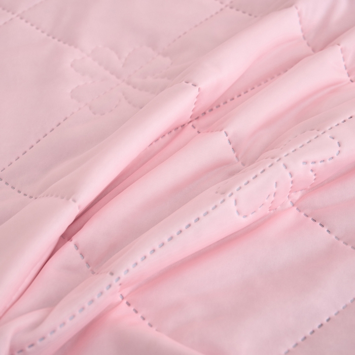 91家纺网 家纺一手货源 找家纺 畅销被业 2026新款跨境外贸凉感丝纯色压花夏被系列 浅粉