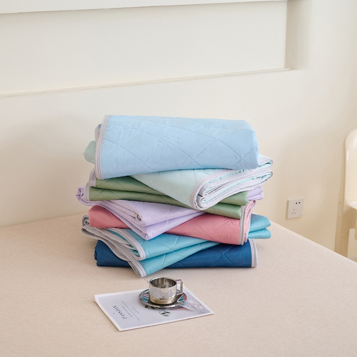 畅销被业 2026新款跨境外贸凉感丝纯色压花夏被系列 组合图