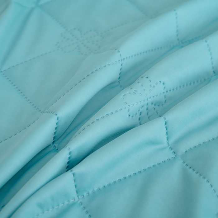 91家纺网 家纺一手货源 找家纺 畅销被业 2026新款跨境外贸凉感丝纯色压花夏被系列 墨绿