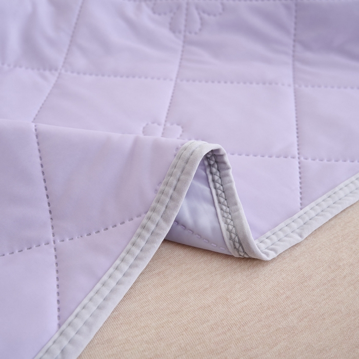 91家纺网 家纺一手货源 找家纺 畅销被业 2026新款跨境外贸凉感丝纯色压花夏被系列 魅紫