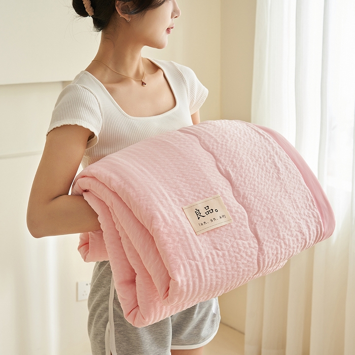 91家纺网 家纺一手货源 找家纺 （总）畅销被业 2026新款水洗棉泡泡格夏被