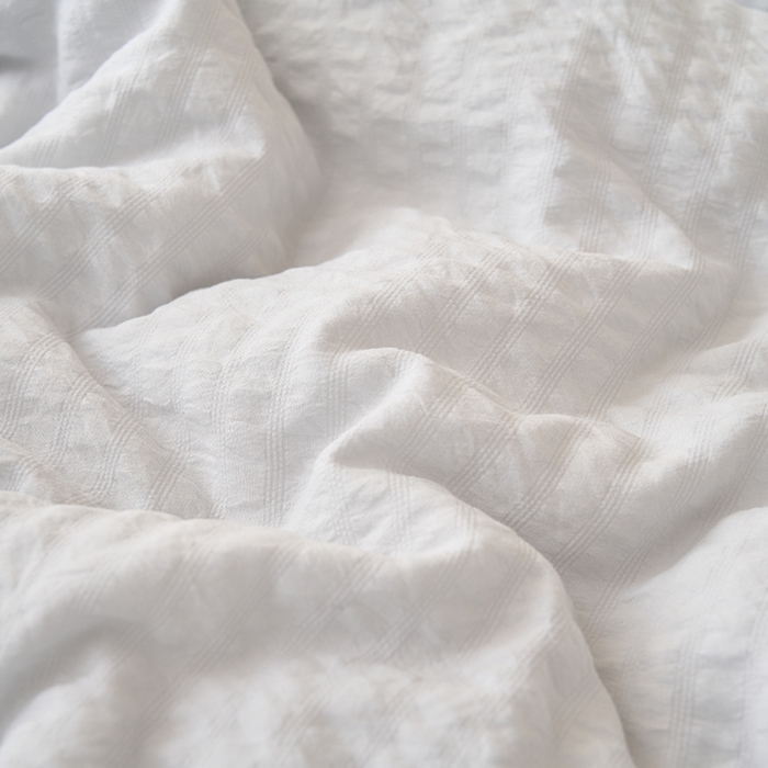 91家纺网 家纺一手货源 找家纺 畅销被业 2026新款水洗棉泡泡格夏被 泡泡格-浅灰
