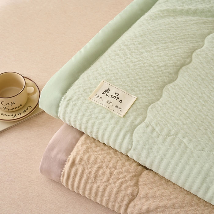 91家纺网 家纺一手货源 找家纺 畅销被业 2026新款水洗棉泡泡格夏被 组合图