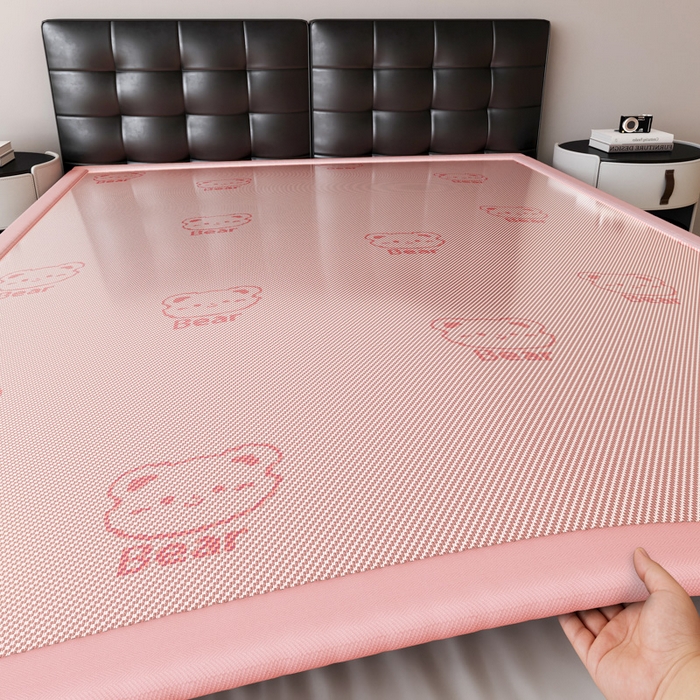 91家纺网 家纺一手货源 找家纺 （总）席佬大 2026新款2cm凉席席子地垫冰藤地垫客厅打地铺-甜蜜熊