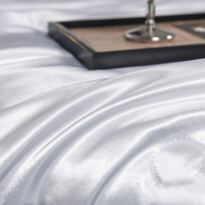 91家纺网 家纺一手货源 找家纺 畅销被业 2026新款仿真丝夏被夏凉被空调被（外贸跨境） 仿真丝-珍珠白色