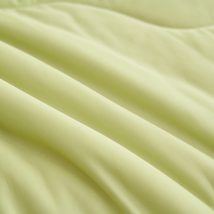 91家纺网 家纺一手货源 找家纺 畅销被业 2026新款凉感丝抗菌羽丝棉夏被夏凉被空调被 果绿-浅灰