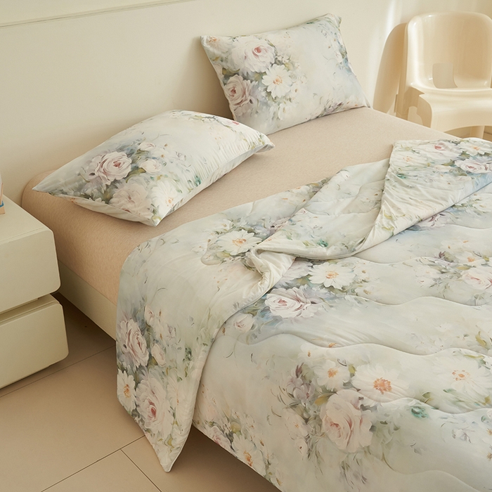 91家纺网 家纺一手货源 找家纺 （总）畅销被业 2026新款卡通印花跨境外贸有氨凉感丝冰淇淋夏凉被空调被