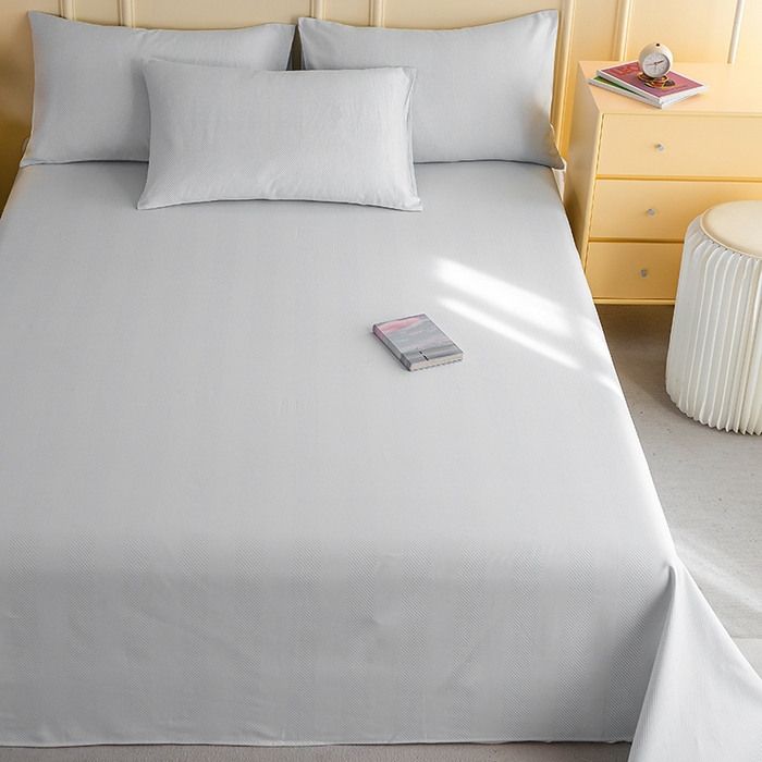 91家纺网 家纺一手货源 找家纺 慕尚家纺 2026新款全棉纯棉老粗布凉席席子 艾米-灰