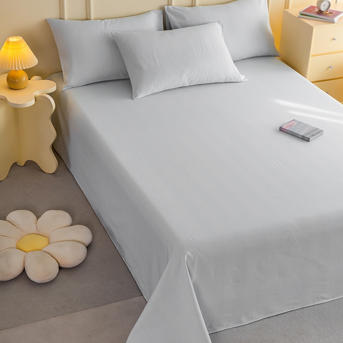 91家纺网 家纺一手货源 找家纺 慕尚家纺 2026新款全棉纯棉老粗布凉席席子 艾米-灰