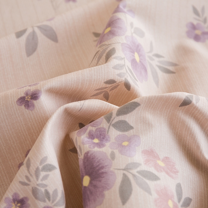 91家纺网 家纺一手货源 找家纺 慕尚家纺 2026新款全棉纯棉老粗布凉席席子 紫舞花影