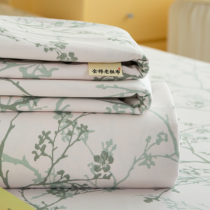 91家纺网 家纺一手货源 找家纺 （总）慕尚家纺 2026新款全棉纯棉老粗布凉席席子