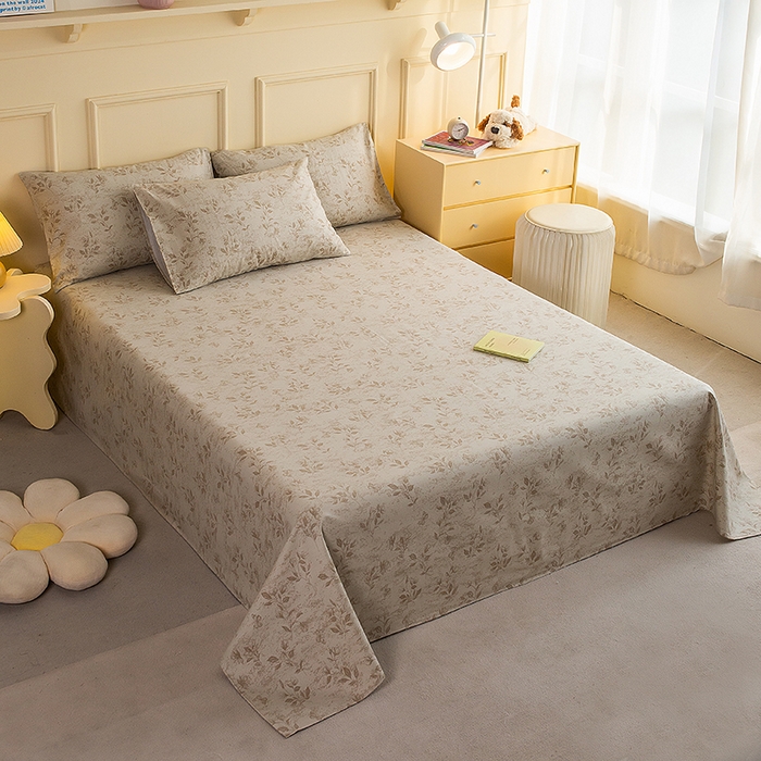 91家纺网 家纺一手货源 找家纺 慕尚家纺 2026新款全棉纯棉老粗布凉席席子 风雅