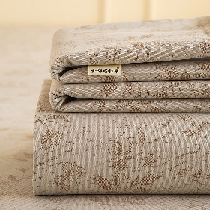 91家纺网 家纺一手货源 找家纺 （总）慕尚家纺 2026新款全棉纯棉老粗布凉席席子