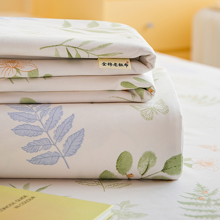 91家纺网 家纺一手货源 找家纺 （总）慕尚家纺 2026新款全棉纯棉老粗布凉席席子