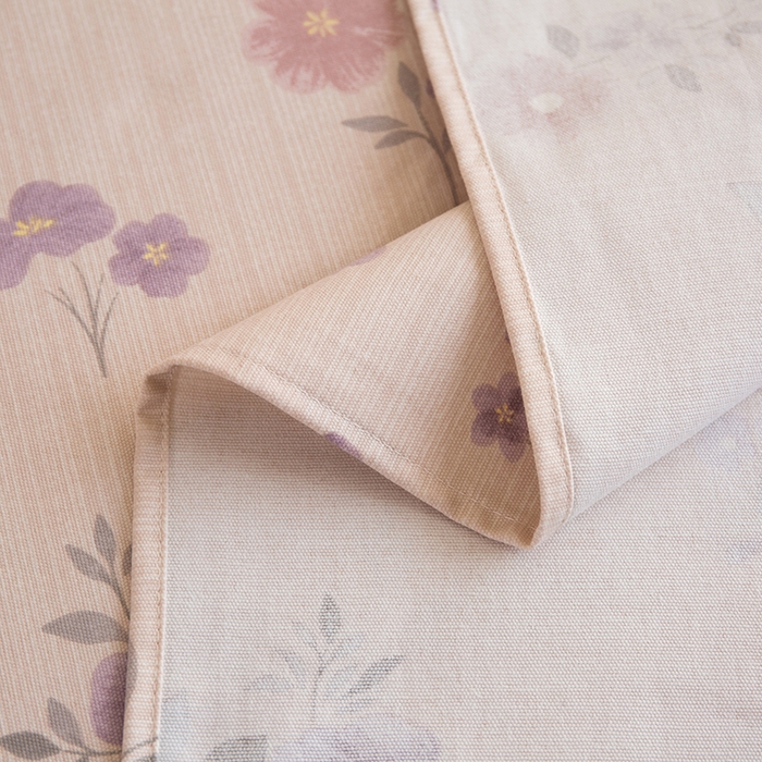 91家纺网 家纺一手货源 找家纺 慕尚家纺 2026新款全棉纯棉老粗布凉席席子 紫舞花影