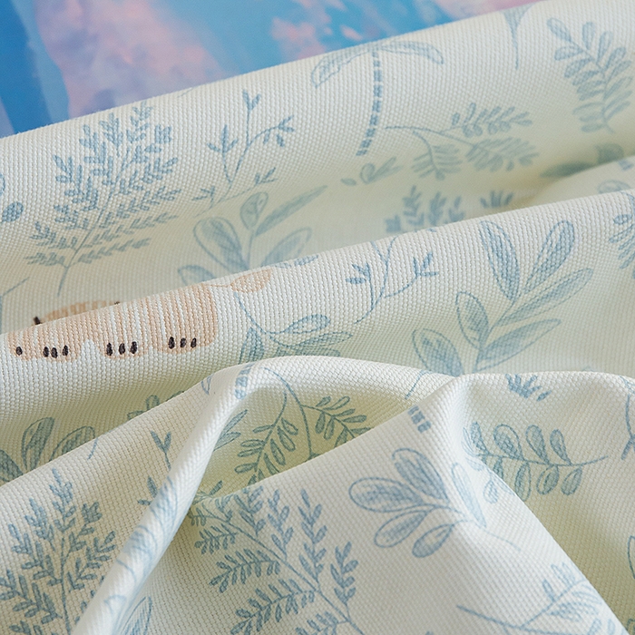 91家纺网 家纺一手货源 找家纺 慕尚家纺 2026新款全棉纯棉老粗布凉席席子 林间萌宠