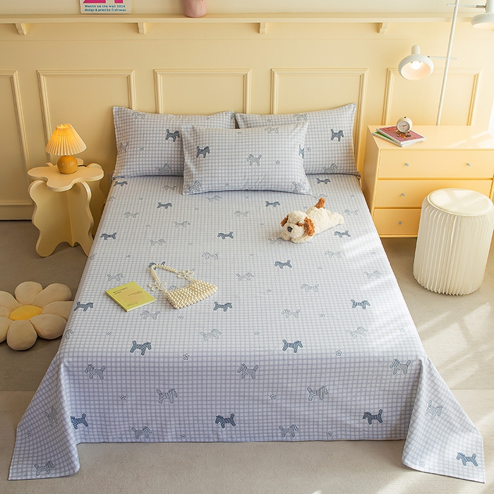 91家纺网 家纺一手货源 找家纺 慕尚家纺 2026新款全棉纯棉老粗布凉席席子 幸运小马