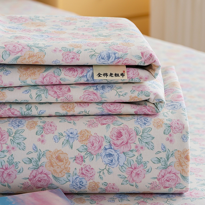 91家纺网 家纺一手货源 找家纺 （总）慕尚家纺 2026新款全棉纯棉老粗布凉席席子