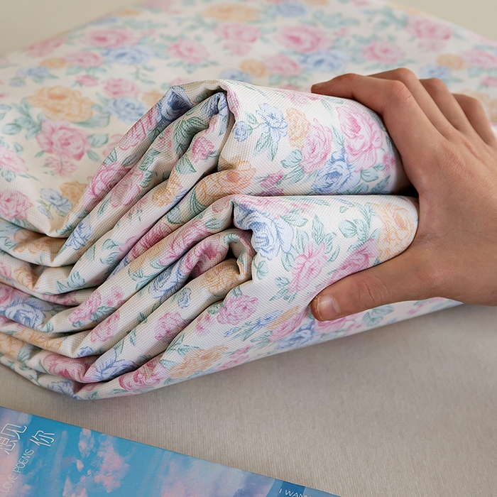 91家纺网 家纺一手货源 找家纺 慕尚家纺 2026新款全棉纯棉老粗布凉席席子 花满蹊