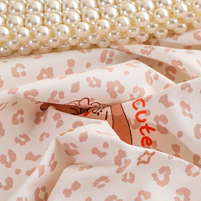 91家纺网 家纺一手货源 找家纺 慕尚家纺 2026新款全棉纯棉老粗布凉席席子 豹纹星星