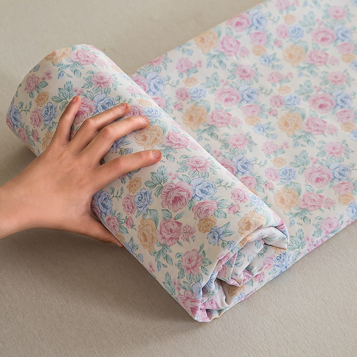 91家纺网 家纺一手货源 找家纺 慕尚家纺 2026新款全棉纯棉老粗布凉席席子 花满蹊