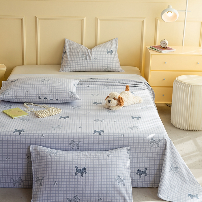 91家纺网 家纺一手货源 找家纺 慕尚家纺 2026新款全棉纯棉老粗布凉席席子 幸运小马