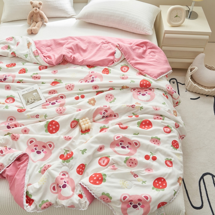 91家纺网 家纺一手货源 找家纺 （总）畅销被业 2026新款A类水洗棉印花夏被空调被夏凉被