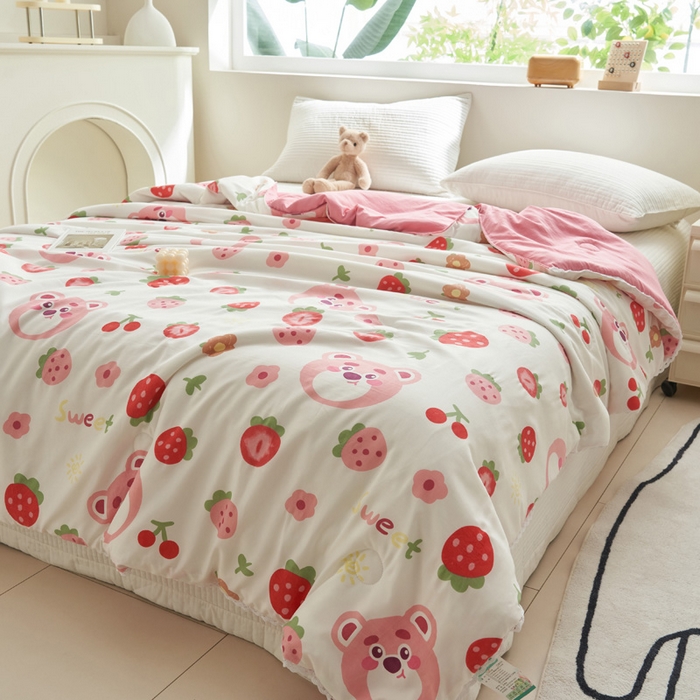 91家纺网 家纺一手货源 找家纺 （总）畅销被业 2026新款A类水洗棉印花夏被空调被夏凉被