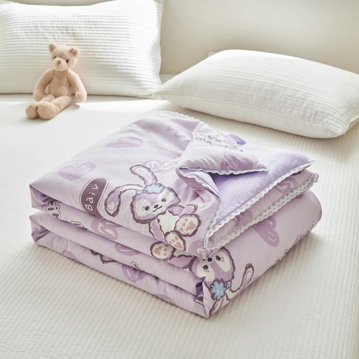 91家纺网 家纺一手货源 找家纺 （总）畅销被业 2026新款A类水洗棉印花夏被空调被夏凉被