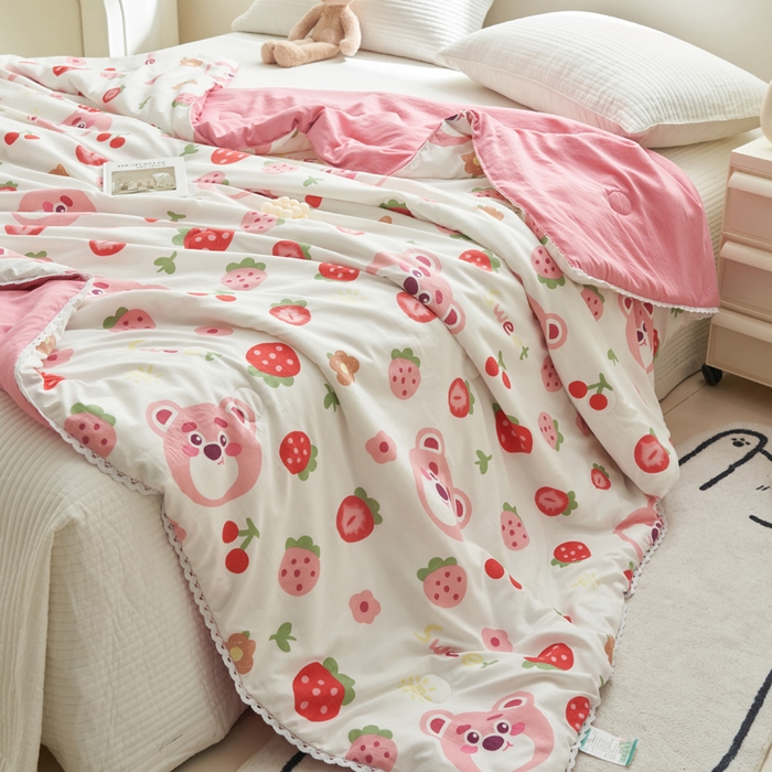 91家纺网 家纺一手货源 找家纺 （总）畅销被业 2026新款A类水洗棉印花夏被空调被夏凉被