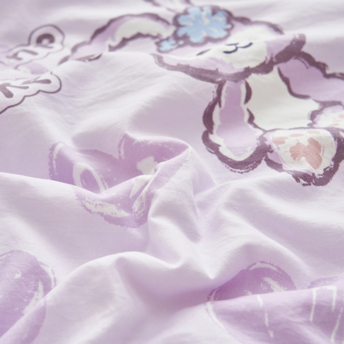 91家纺网 家纺一手货源 找家纺 畅销被业 2026新款A类水洗棉印花夏被空调被夏凉被 星星兔