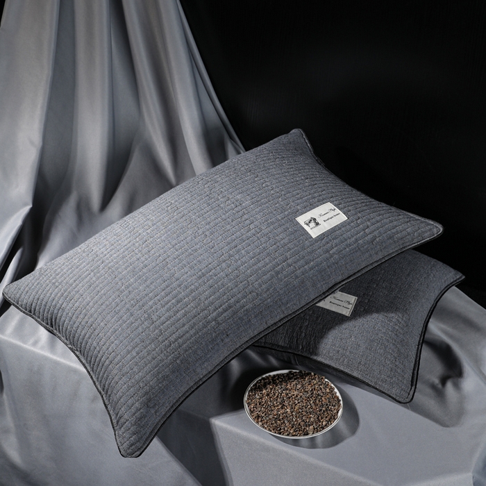 （总）仁宇枕业 2026新款全棉纯棉极简系列水洗棉全荞麦枕头枕芯