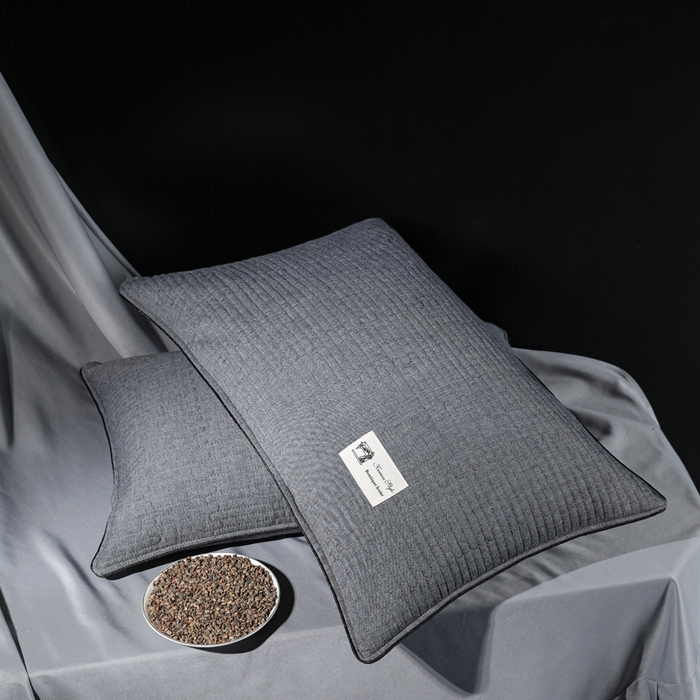 91家纺网 家纺一手货源 找家纺 （总）仁宇枕业 2026新款全棉纯棉极简系列水洗棉全荞麦枕头枕芯