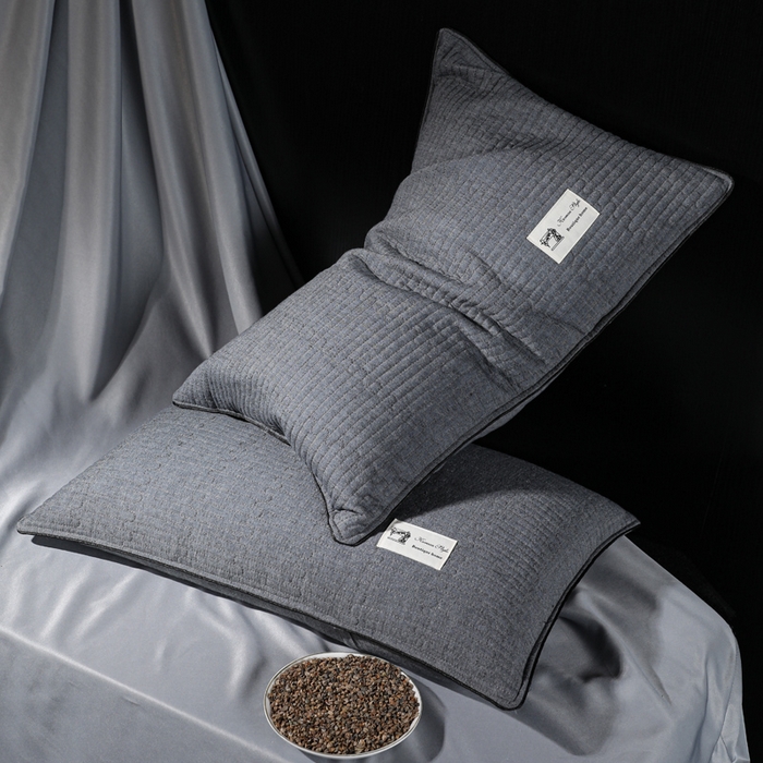 91家纺网 家纺一手货源 找家纺 （总）仁宇枕业 2026新款全棉纯棉极简系列水洗棉全荞麦枕头枕芯